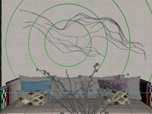 panorama antique chinese style family living room restaurant 10 3D Модель
