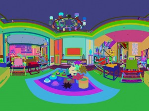 panorama antique chinese style family living room restaurant 17 Modelo 3D