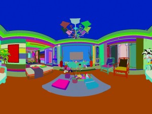 panorama antique chinese style family living room restaurant 18 Modelo 3D