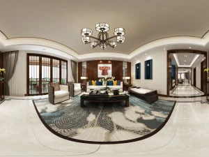 panorama antico soggiorno per famiglie in stile cinese ristorante 19 Modello 3D