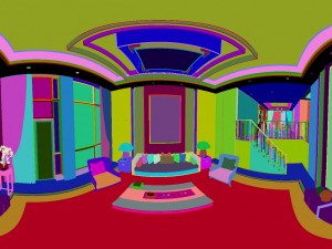 panorama antique chinese style family living room restaurant 20 Modelo 3D