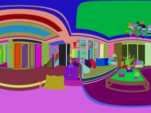 panorama antique chinese style family living room restaurant 22 3Dモデル