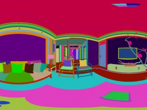 panorama antique chinese style family living room restaurant 23 3D Модель
