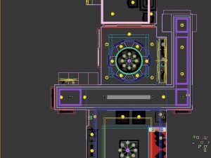 panorama antique chinese style living room restaurant space 01 3D 模型