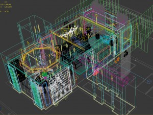 panorama antique chinese style living room restaurant space 03 Model 3D