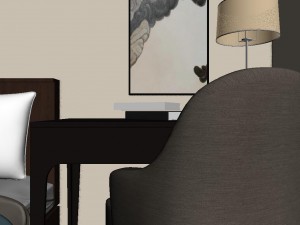 panorama antique chinese style living room restaurant space 09 Model 3D