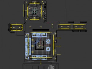 panorama antique chinese style living room restaurant space 12 3D Model