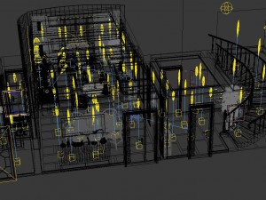 panorama antique chinese style living room restaurant space 15 Modelo 3D