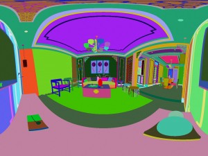panorama antique chinese style living room restaurant space 16 3D मॉडल
