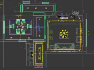 panorama antique chinese style living room restaurant space 16 3D मॉडल