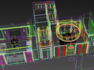 panorama antique chinese style living room restaurant space 21 Modèle 3D