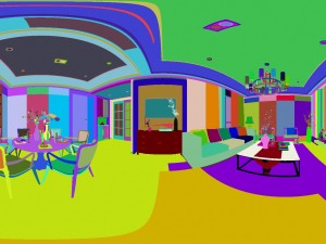 panorama antique chinese style living room restaurant space 23 3Dモデル