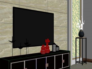 panoramic antique chinese style living room dining room 28 3D Model