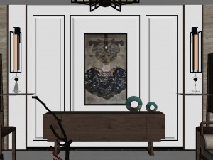 panorama antique chinese style living room restaurant space 32 Modelo 3D