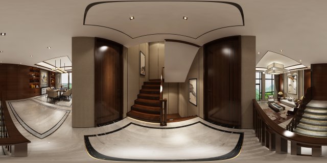panorama antique chinese style living room restaurant space 37 3Dモデル .c4d .max .obj .3ds .fbx .stl .blend 