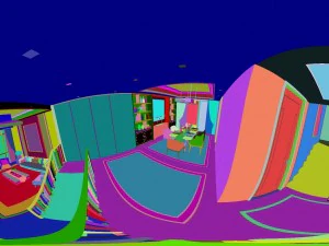 panorama antique chinese style living room restaurant space 37 3D Model