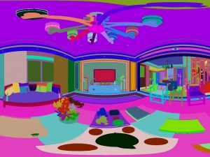 panorama antique chinese style living room restaurant space 38 3D Model