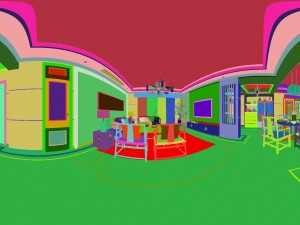 panorama antique chinese style living room restaurant space 41 3D Модель
