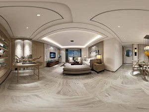 파노라마 골동품 중국 스타일의 거실 레스토랑 공간 42 3D 모델