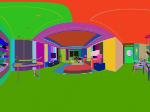 panorama antique chinese style living room restaurant space 42 Model 3D