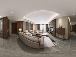 पैनोरमा प्राचीन चीनी शैली का लिविंग रूम रेस्तरां स्थान 43 3D मॉडल