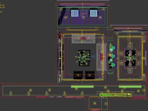 panorama antique chinese style living room restaurant space 45 3D Model