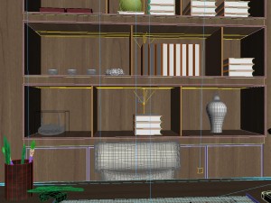 panorama antique chinese style study room 01 3Dモデル
