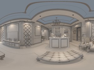 panoramic 360 deluxe european family living room restaurant 01 Modèle 3D