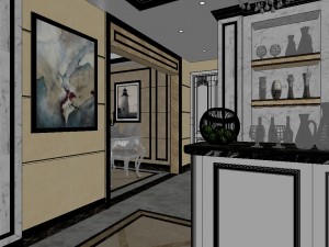 panoramic 360 deluxe european family living room restaurant 01 Modèle 3D