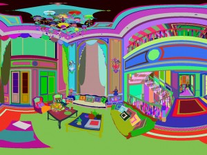 panoramic 360 deluxe european family living room restaurant 03 3Dモデル