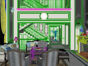 panoramic 360 deluxe european family living room restaurant 03 3Dモデル