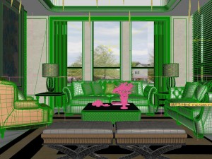 panoramic 360 deluxe european family living room restaurant 06 3D मॉडल
