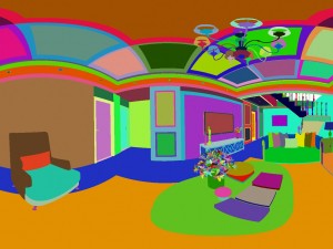 panoramic 360 deluxe european family living room restaurant 07 3Dモデル