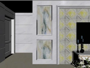 panoramic 360 deluxe european family living room restaurant 07 3D Model