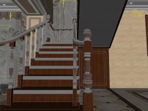 panoramic 360 deluxe european family living room restaurant 08 3D Model