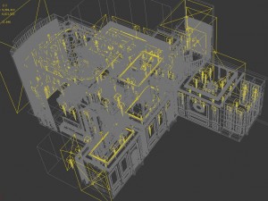 panoramic 360 deluxe european family living room restaurant 08 3D Model