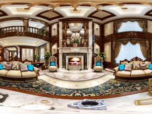 panoramic 360 deluxe european family living room restaurant 10 Modelo 3D