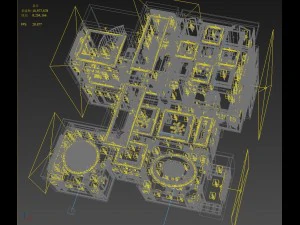panoramic 360 deluxe european family living room restaurant 10 3D Model