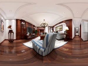 Panor&aacute;mico 360 de lujo europeo sal&oacute;n familiar restaurante 12 Modelo 3D