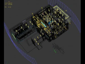 panoramic 360 deluxe european family living room restaurant 13 3D Model