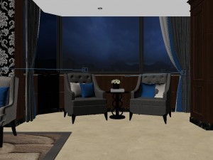 panoramic 360 deluxe european family living room restaurant 14 Model 3D