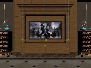 panorama mix and match style living room 3D Model