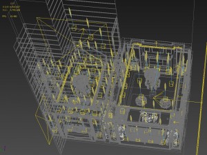 panorama mix and match style living room Modelo 3D
