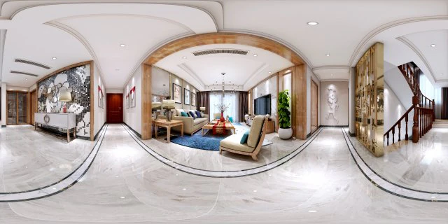 panorama mashup style family living room restaurant 01 3D Model .c4d .max .obj .3ds .fbx .stl .blend 