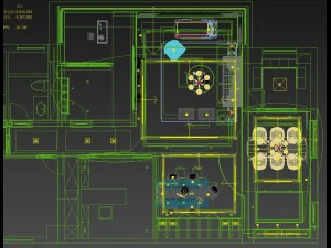 panorama mix and match the living room restaurant space 02 3D Model
