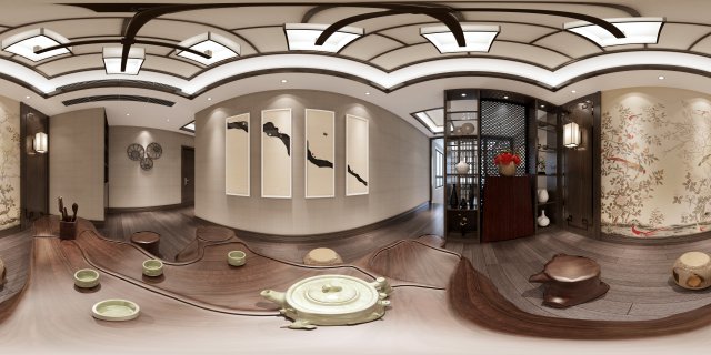 panorama family meeting room tea room 3Dモデル .c4d .max .obj .3ds .fbx .stl .blend