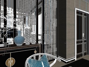 panorama family meeting room tea room 3Dモデル