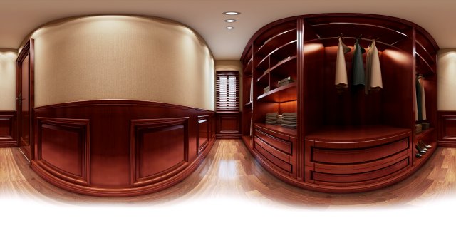 panorama family cloakroom 02 3D 模型 .c4d .max .obj .3ds .fbx .stl .blend 