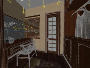 panorama family cloakroom 02 3D 模型