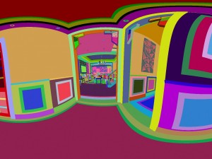 panorama family corridor Modèle 3D